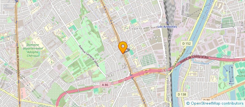 localisation de l'entreprise PAUL DE BAUGE  VITRY-SUR-SEINE