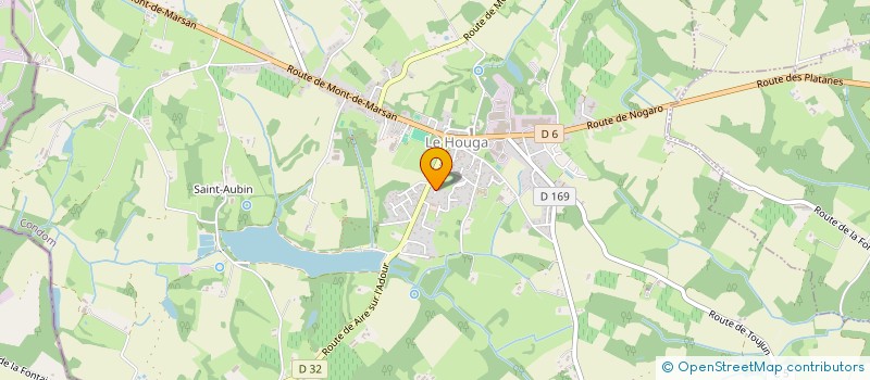 localisation de l'entreprise PAUL DOS SANTOS ELECTRICITE-CLIMATISATION-POMPES A CHALEUR  LE HOUGA