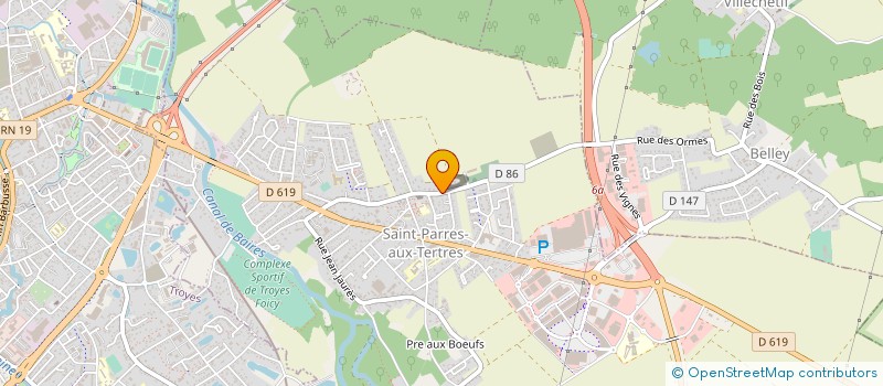 localisation de l'entreprise PAUL DUFOUR IMMOBILIER  SAINT-PARRES-AUX-TERTRES