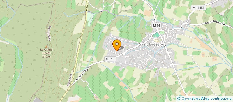 localisation de l'entreprise PAUL ELEC  SAINT-DREZERY