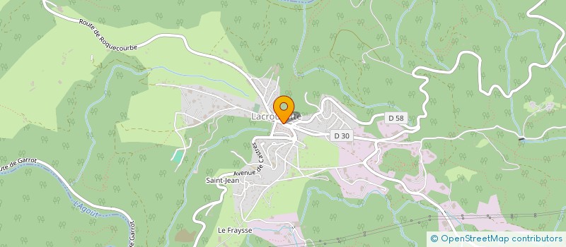 localisation de l'entreprise PAUL ET CAROLE  LACROUZETTE