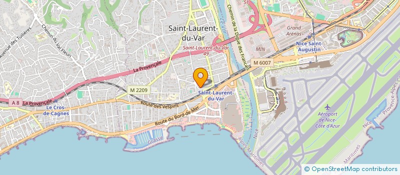 localisation de l'entreprise PAUL ET STELLA à SAINT-LAURENT-DU-VAR