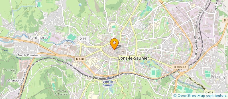 localisation de l'entreprise PAUL ET THOMAS à LONS-LE-SAUNIER