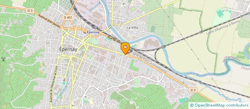 localisation de l'entreprise PAUL ETIENNE SAINT GERMAIN  EPERNAY