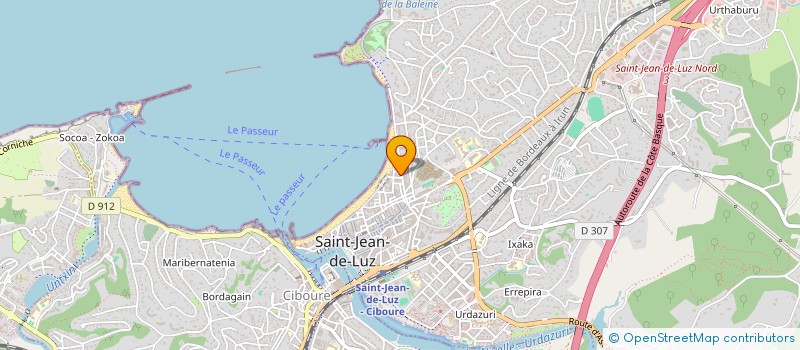 localisation de l'entreprise PAUL FRETEL à SAINT-JEAN-DE-LUZ