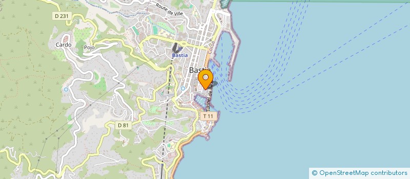 localisation de l'entreprise PAUL & GIO à BASTIA