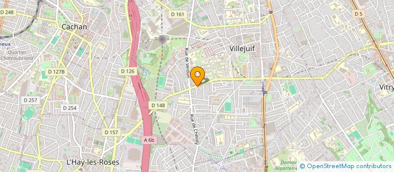 localisation de l'entreprise PAUL GUIRAUD ETUDIANTS EN SOINS INFIRMIERS ET AIDE-SOIGNANTS à VILLEJUIF