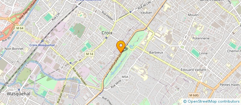 localisation de l'entreprise PAUL HABITAT 2  ROUBAIX