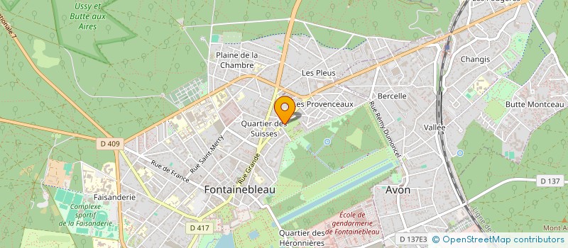localisation de l'entreprise PAUL-HENRI MERCIER METREUR ECONOMISTE à FONTAINEBLEAU