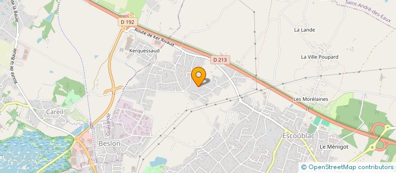 localisation de l'entreprise PAUL-HENRI MONFORT ARCHITECTE  LA BAULE-ESCOUBLAC