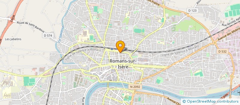 localisation de l'entreprise PAUL JARDIN à ROMANS-SUR-ISERE