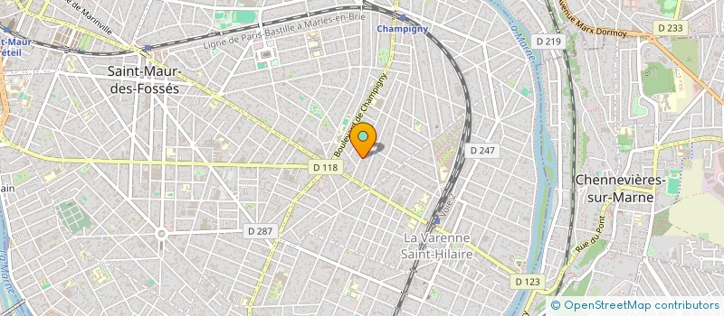 localisation de l'entreprise PAUL & JO à SAINT-MAUR-DES-FOSSES