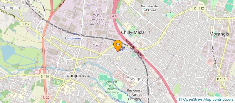 localisation de l'entreprise PAUL KOCH IMPRIMEUR à CHILLY-MAZARIN