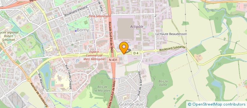 localisation de l'entreprise PAUL KROELY ETOILE 57  METZ