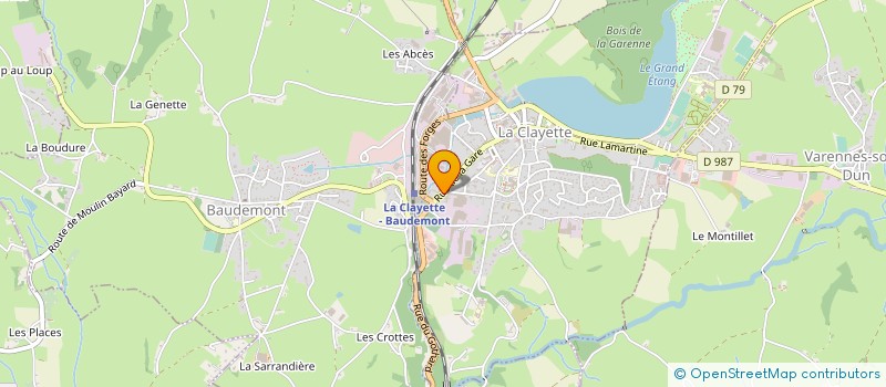 localisation de l'entreprise PAUL LASSARA SARL à LA CLAYETTE