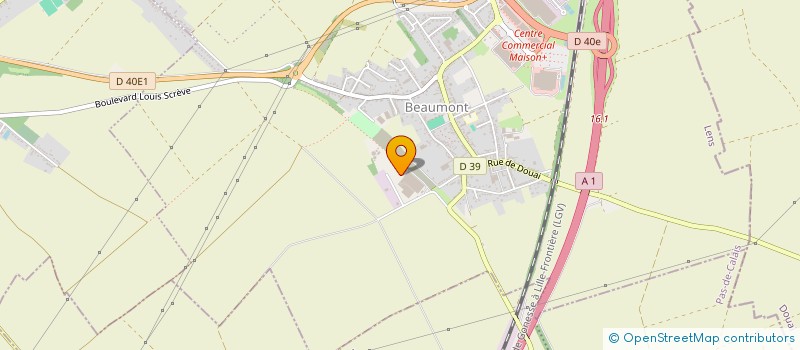 localisation de l'entreprise PAUL LE BLAN ET FILS SA  HENIN-BEAUMONT