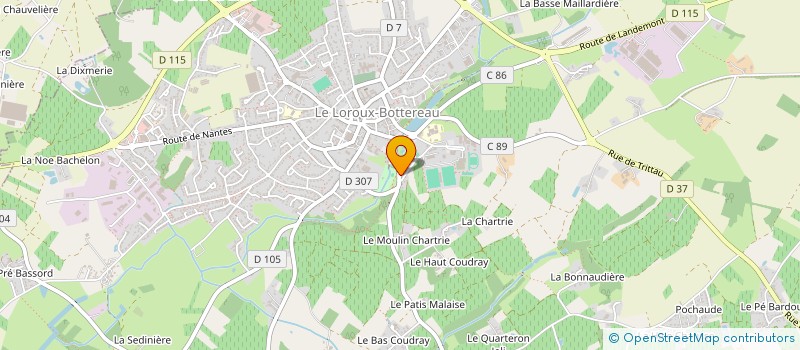 localisation de l'entreprise PAUL LE JARDINIER à LE LANDREAU