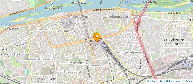 localisation de l'entreprise PAUL LEROUX SA à TOURS