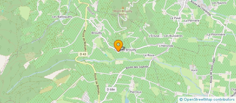 localisation de l'entreprise PAUL & LOUIS  ODENAS