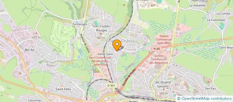 localisation de l'entreprise PAUL & LUCIE  ONET LE CHATEAU