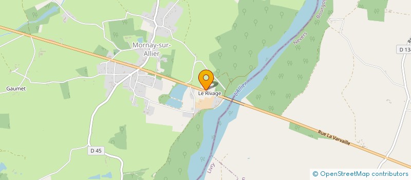 localisation de l'entreprise PAUL MAXIME  MORNAY-SUR-ALLIER