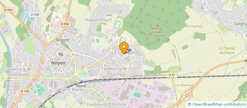 localisation de l'entreprise PAUL NEGOCE  NOYON