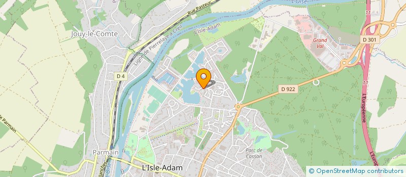 localisation de l'entreprise PAUL PATRICK à L'ISLE-ADAM