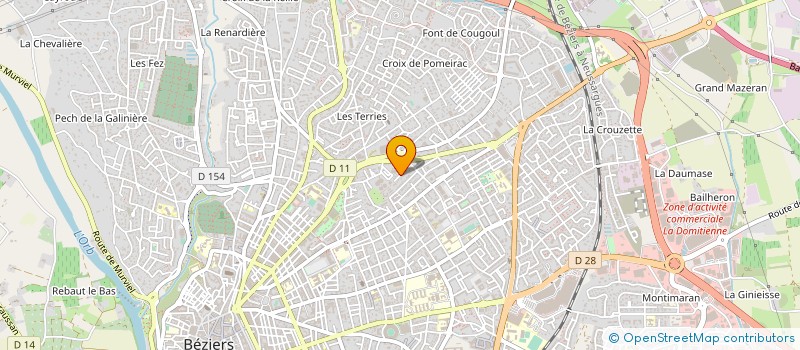 localisation de l'entreprise PAUL PERSON à BEZIERS