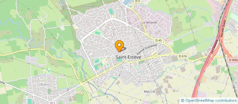 localisation de l'entreprise PAUL PRUNET à ST ESTEVE