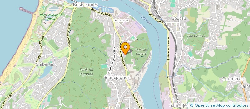 localisation de l'entreprise PAUL RICHARD ARCHITECTURE  ANGLET