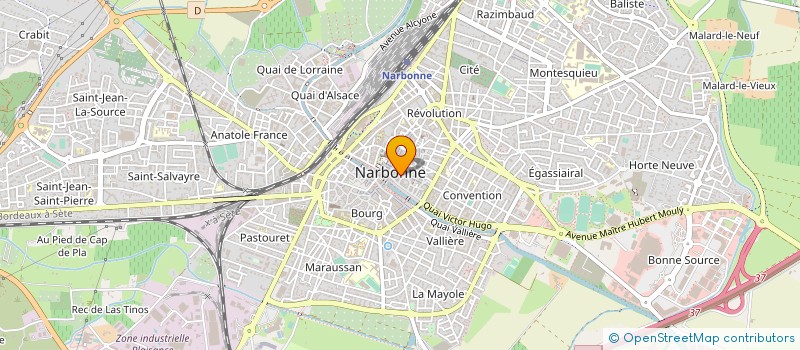 localisation de l'entreprise PAUL RIQUET  NARBONNE