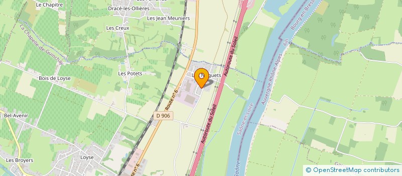 localisation de l'entreprise PAUL SAPIN à LA CHAPELLE-DE-GUINCHAY