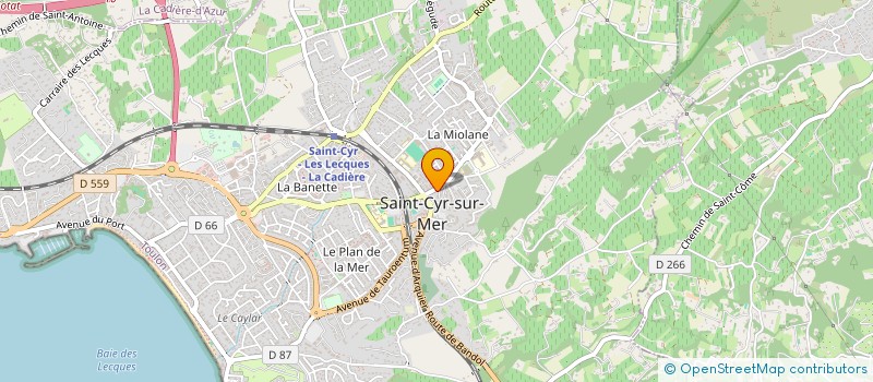 localisation de l'entreprise PAUL - ST CYR à SAINT-CYR-SUR-MER