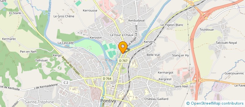 localisation de l'entreprise PAUL STRADA DEVELOPPEMENT  PONTIVY