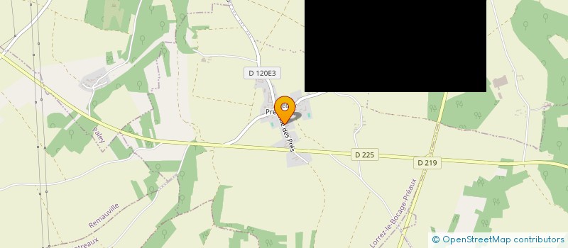 localisation de l'entreprise PAUL THIERRY ARCHITECTURE  LORREZ-LE-BOCAGE-PREAUX