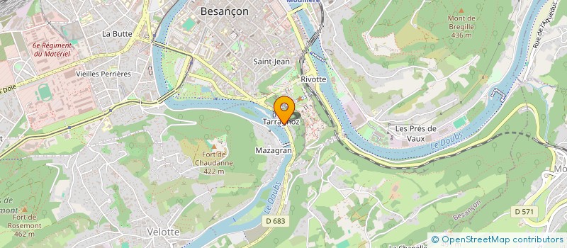 localisation de l'entreprise PAUL, TOM ET SOFA  BESANCON