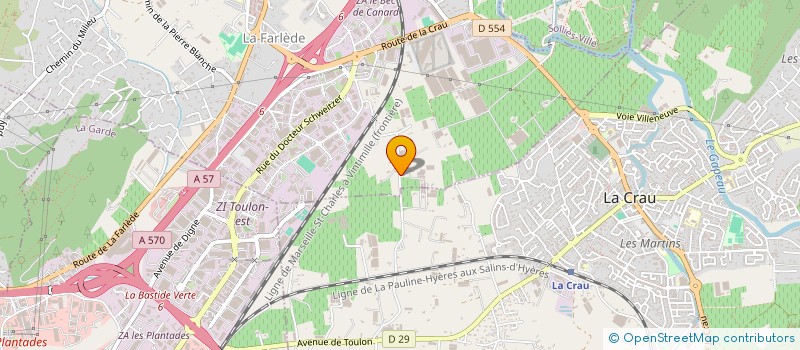 localisation de l'entreprise PAUL UTIL'OCCAS  LA FARLEDE