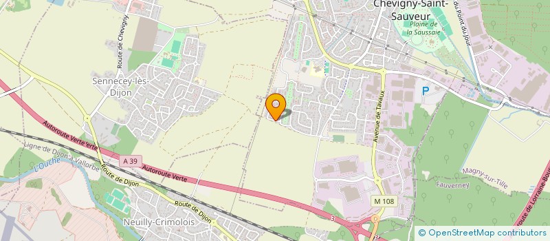 localisation de l'entreprise PAUL VERLAINE  CHEVIGNY-SAINT-SAUVEUR