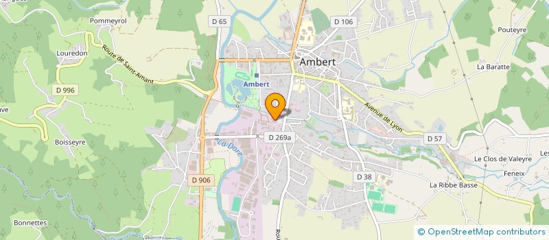 localisation de l'entreprise PAUL WAINBERG SA à AMBERT