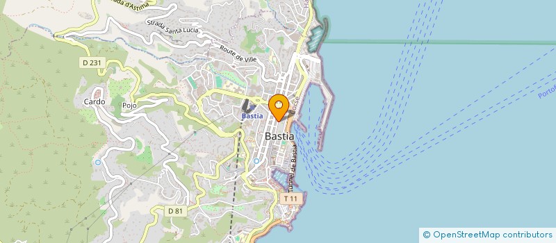 localisation de l'entreprise PAULA à BASTIA