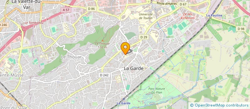 localisation de l'entreprise PAULA à LA GARDE