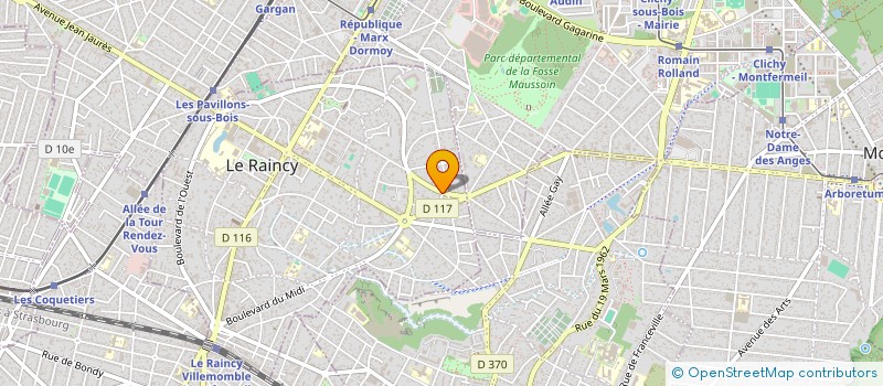 localisation de l'entreprise PAULA à LE RAINCY