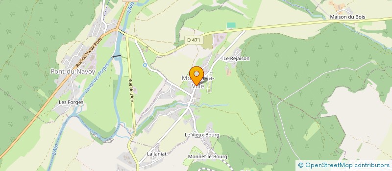 localisation de l'entreprise PAULAGAT  MONNET-LA-VILLE