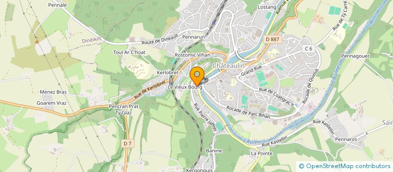 localisation de l'entreprise PAULAIME  CHATEAULIN