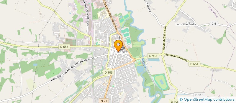 localisation de l'entreprise PAULAIN  FLEURANCE