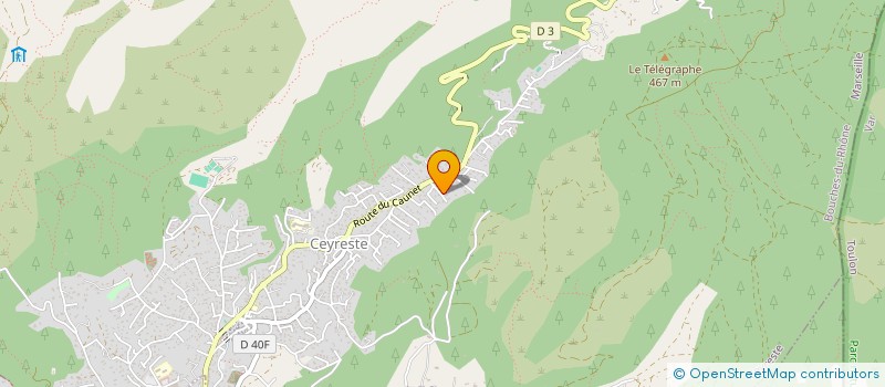 localisation de l'entreprise PAULAND TRANSPORTS à CEYRESTE