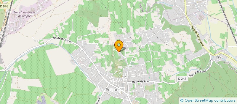 localisation de l'entreprise PAULANGE  PUJAUT