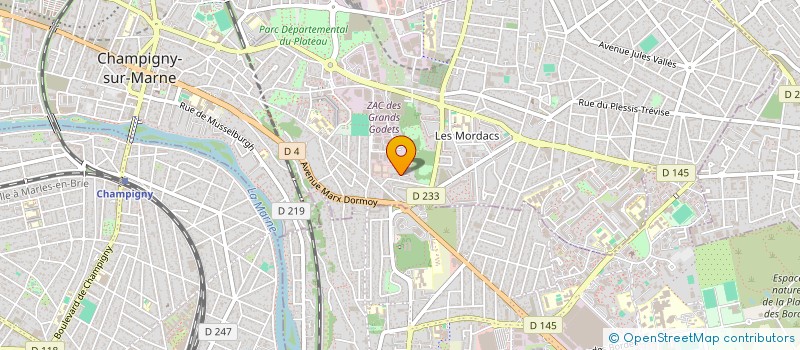 localisation de l'entreprise PAULANGE NETTOYAGE à CHAMPIGNY-SUR-MARNE