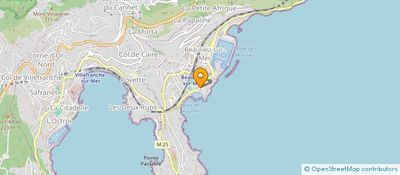 localisation de l'entreprise PAULANNE SCI à BEAULIEU-SUR-MER