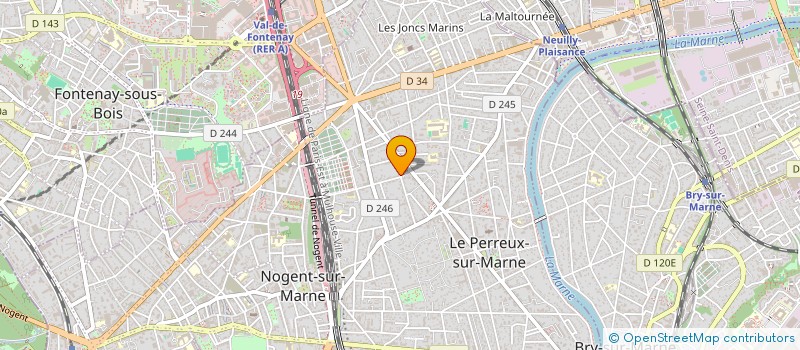 localisation de l'entreprise PAULART à LE PERREUX-SUR-MARNE